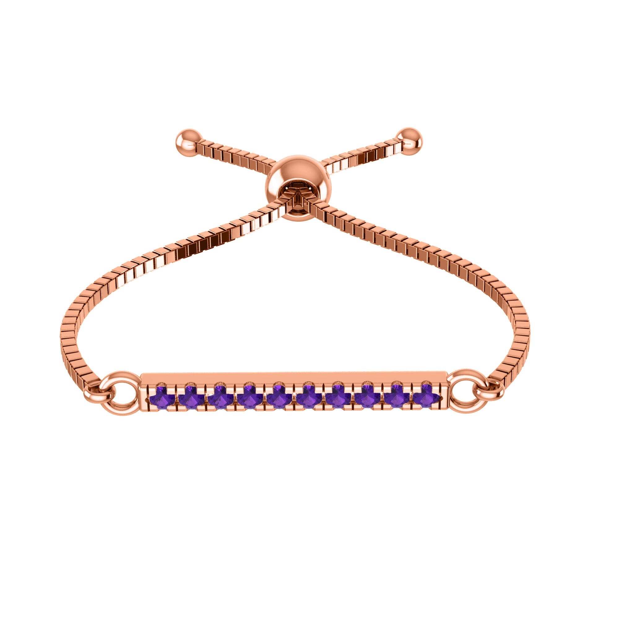 Bracciale regolabile Bolo da donna multiplo in argento sterling RKC 925 con peso di carati 0,2 CT, placcato in oro giallo 14 carati, peso del prodotto 2,80 GM