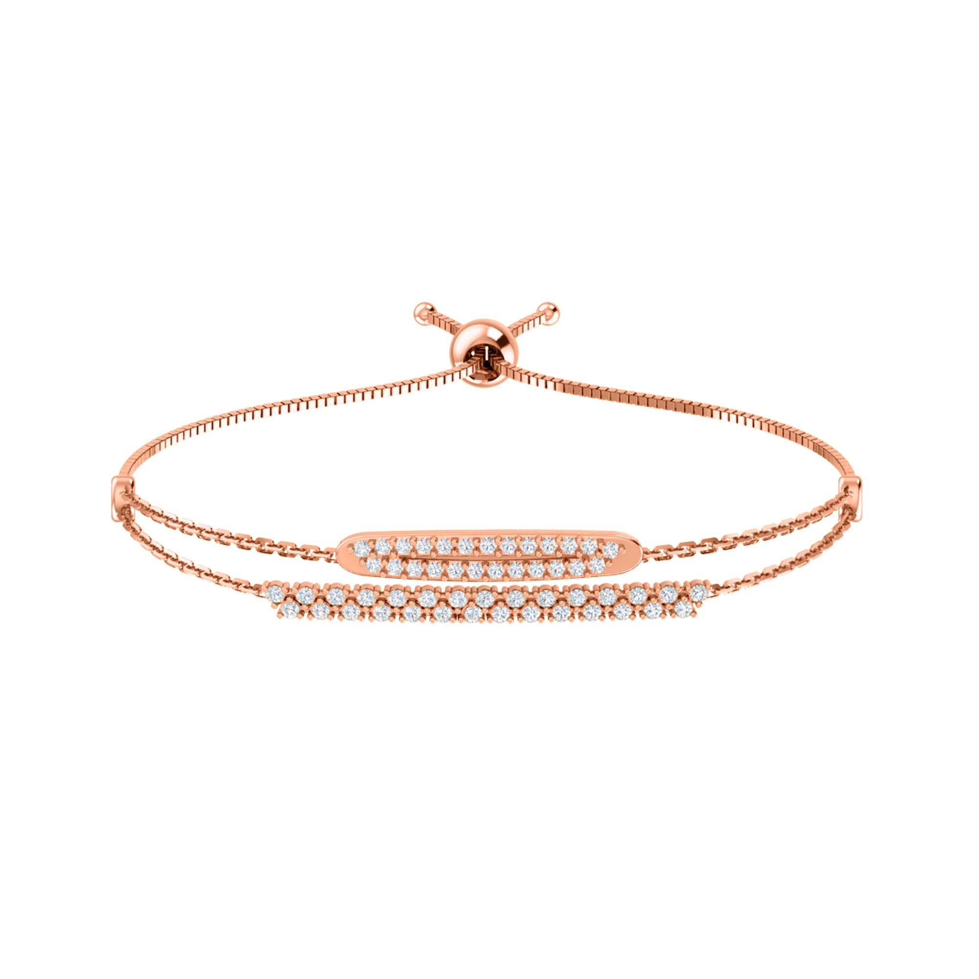 RKC Damen-Armband aus 925er-Sterlingsilber mit 0,81 Karat Moissanit, 14 Karat Gelbgold vergoldet, Gewicht 4,50 g, Höhe 36,85 mm