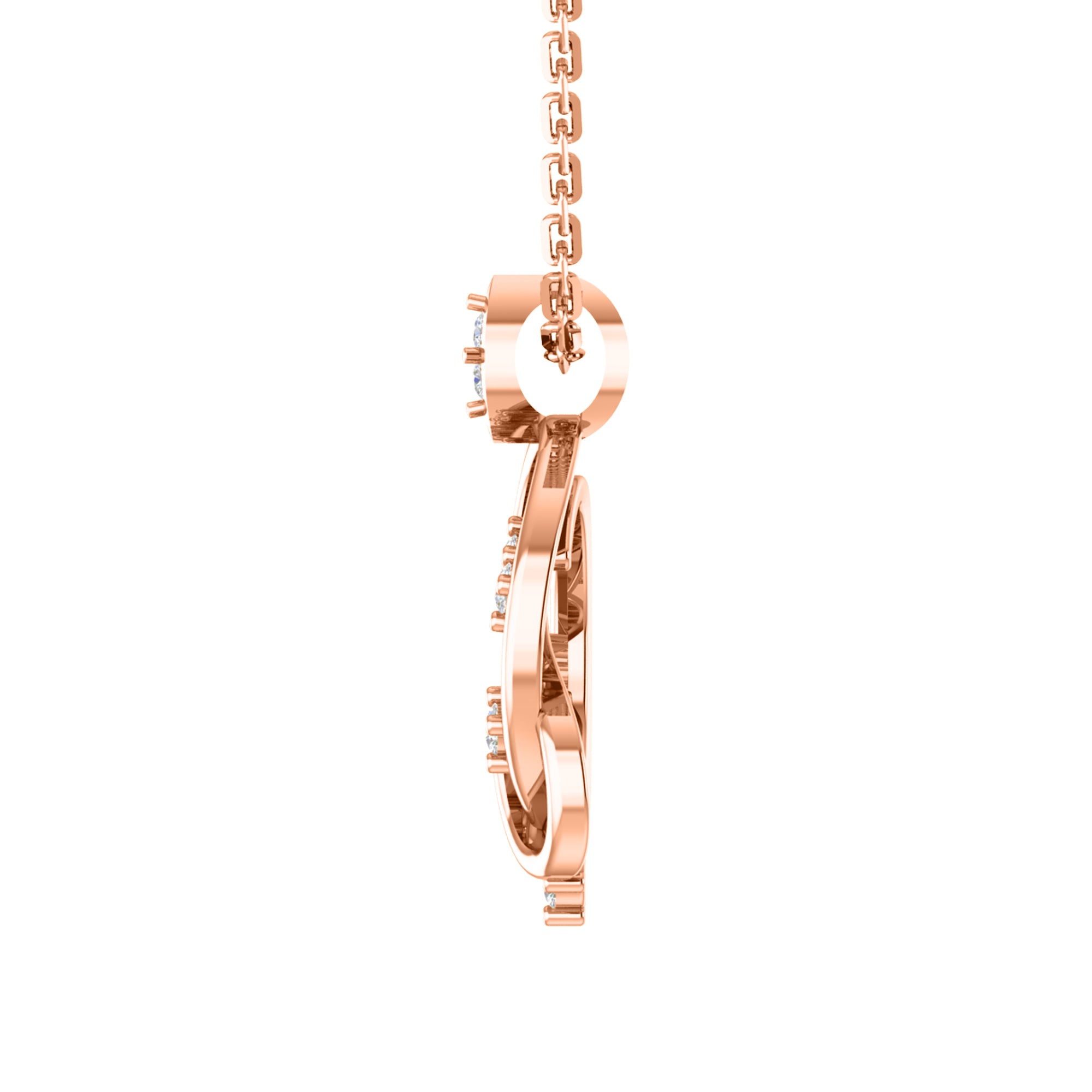 RKC 925 Silber Golden Gesamtgewicht 0,32 ct Moissanit Anhänger Gewicht 3,70 gm und Gewicht Ohrring 1,80 gm Set mit 14K Gelbgold plattiert
