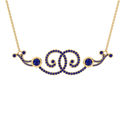 RKC 2,6 CT Moissanit Charm Halskette 925 Silber 14k Roségold vergoldet Produktgewicht 9,00 GM Höhe 18,00 MM