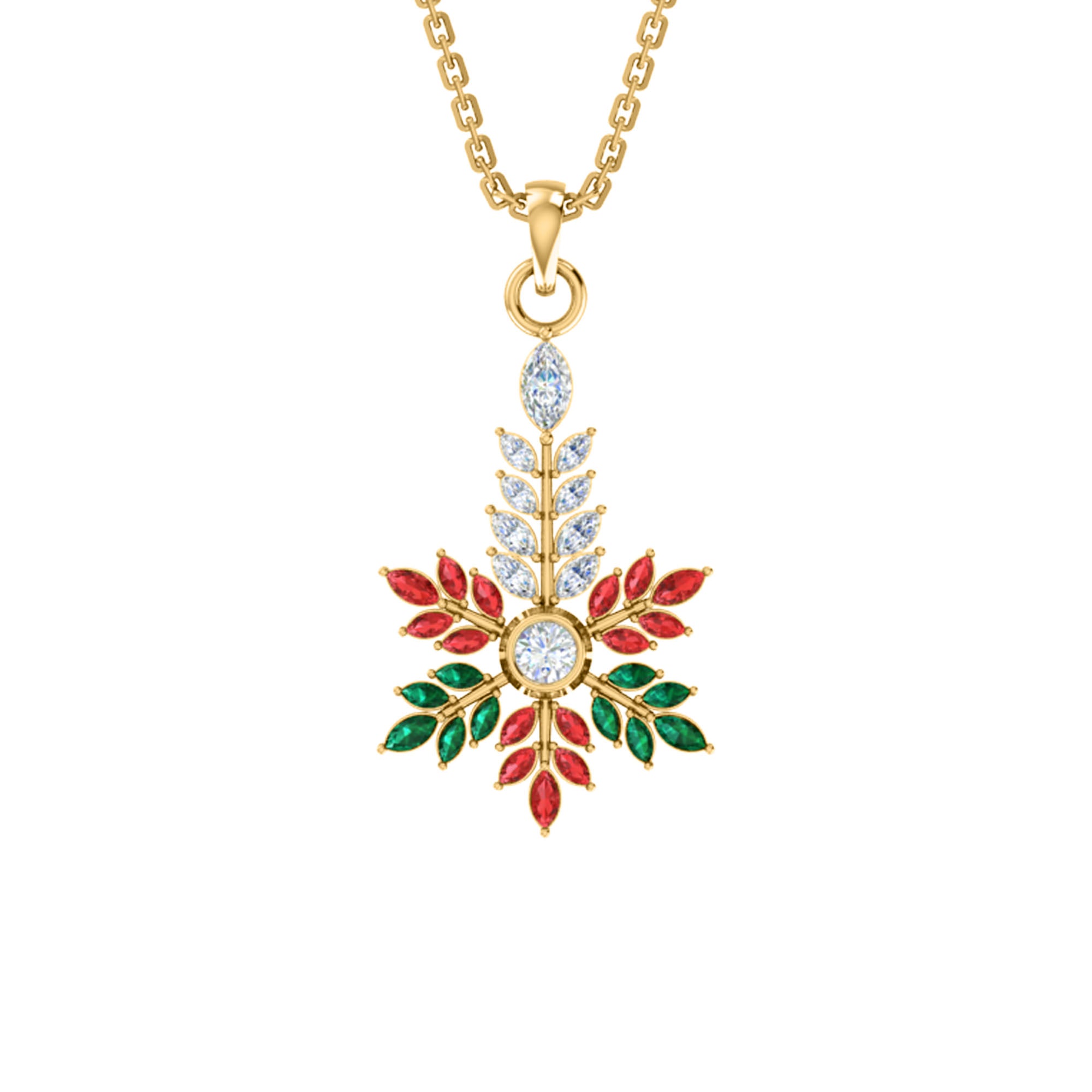 RKC 925 Silver Golden Total 2.69Ct CZ Pendant Wt 3.60gm And Wt Earring 3.20gm Set With 14K Yellow Gold Plated