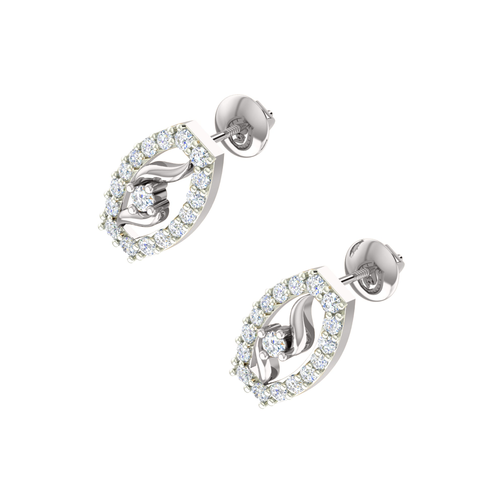 RKC 925 Silber Golden Gesamtgewicht 0,89 ct Moissanit Anhänger Gewicht 3,50 gm und Gewicht Ohrring 2,00 gm Set mit 14K Gelbgold plattiert