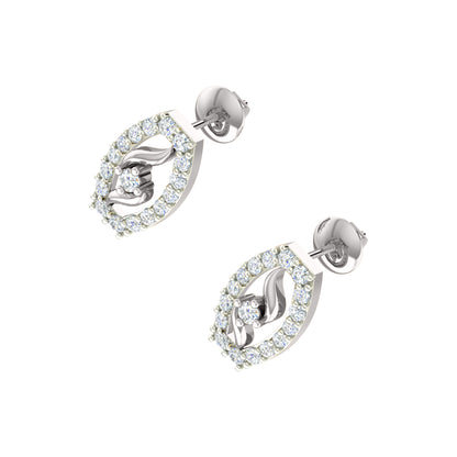 RKC 925 Silber Golden Gesamtgewicht 0,89 ct Moissanit Anhänger Gewicht 3,50 gm und Gewicht Ohrring 2,00 gm Set mit 14K Gelbgold plattiert