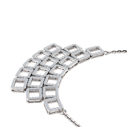 RKC 2,6 CT Moissanit-Halskette, 925er Silber, 14 Karat Gelbgold plattiert, Produktgewicht: 8,00 GM, Höhe: 20,00 mm