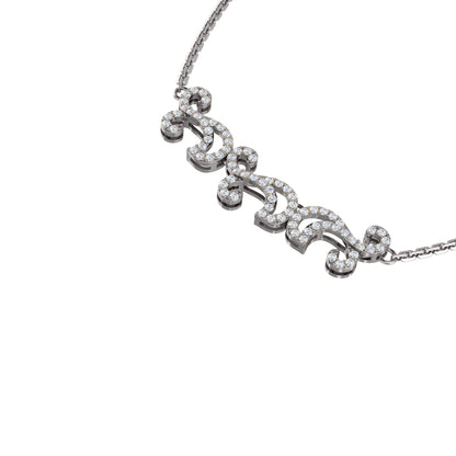 Collana affascinante con moissanite RKC 1.1 CT Argento 925 placcato oro rosa 14k Peso del prodotto 5,50 GM Altezza 11,00 MM