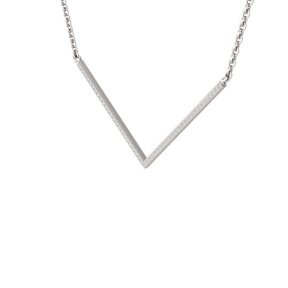 RKC 0,4 CT Moissanit Charm Halskette 925 Silber 14k Roségold vergoldet Produktgewicht 3,5 GM Höhe 24,00 MM