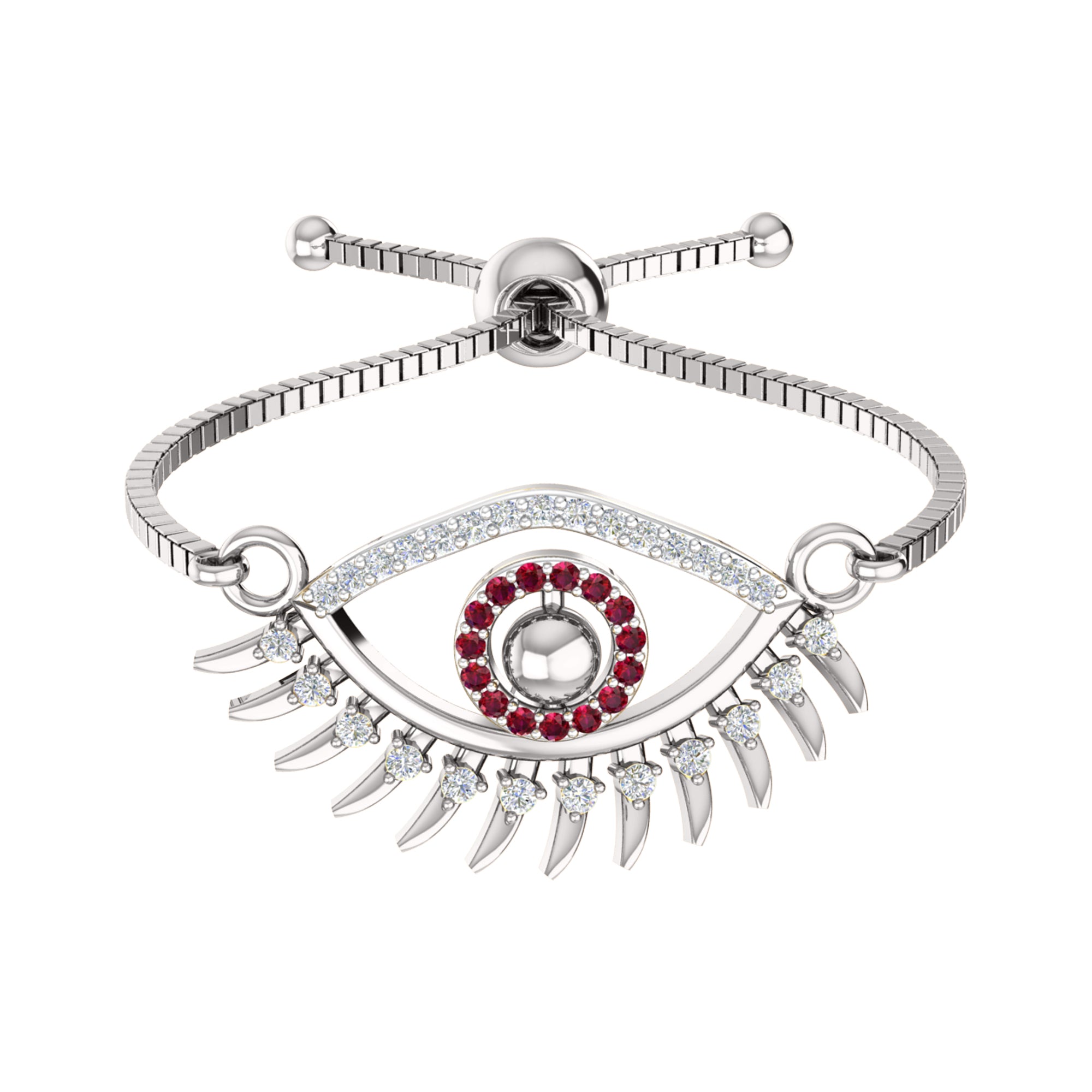Bracciale da donna con pietre preziose multiple in argento sterling 925 RKC da 0,14 ct, placcato in oro giallo 14 carati, peso 3,80 GM, altezza 10,00 mm