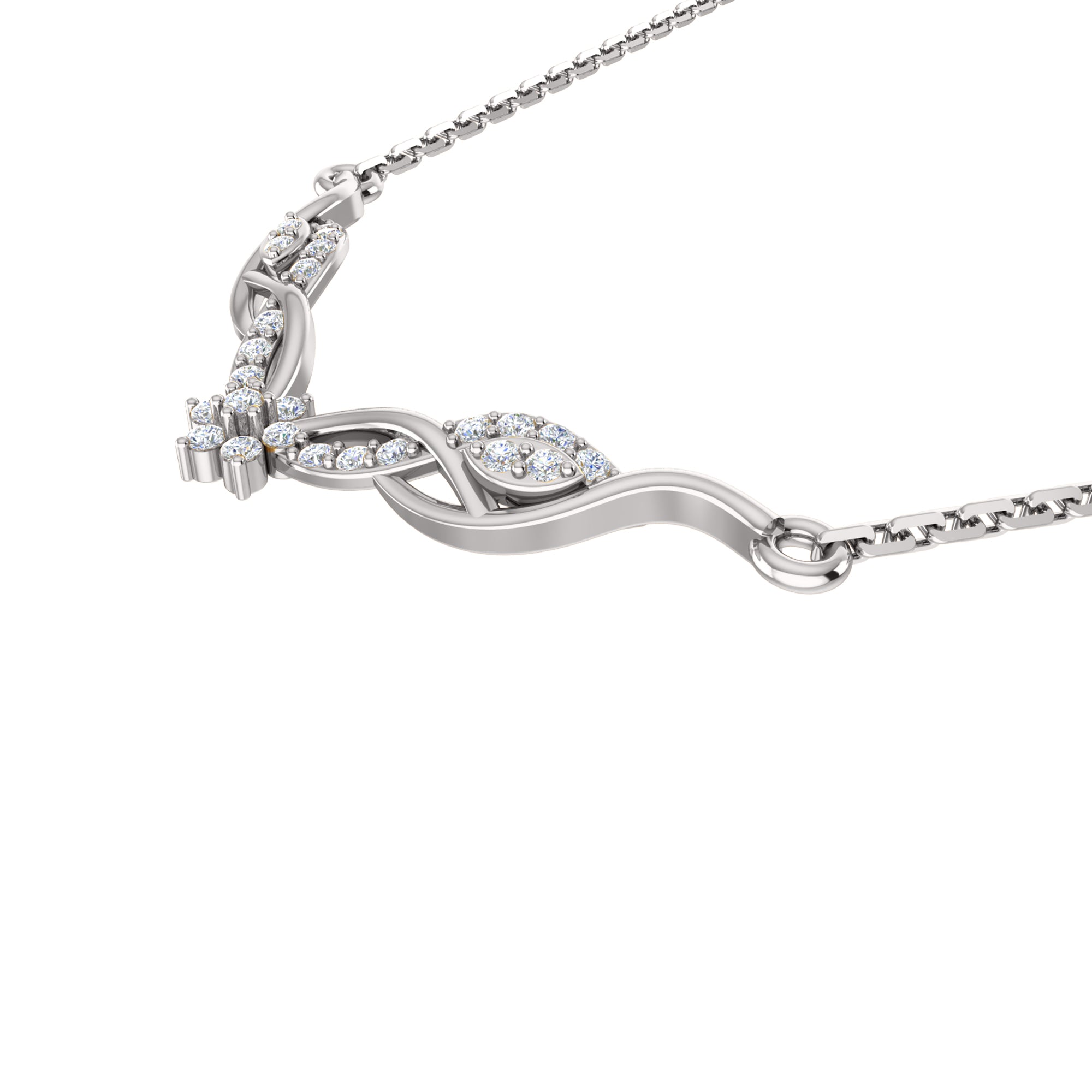 RKC 2,4 CT bezaubernde Moissanit-Halskette, 925er Silber, 14 Karat Gelbgold plattiert, Produktgewicht: 4,50 GM, Höhe: 16,50 mm