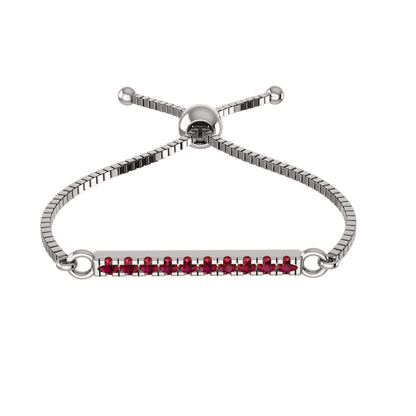 Bracciale regolabile Bolo da donna multiplo in argento sterling RKC 925 con peso di carati 0,2 CT, placcato in oro giallo 14 carati, peso del prodotto 2,80 GM