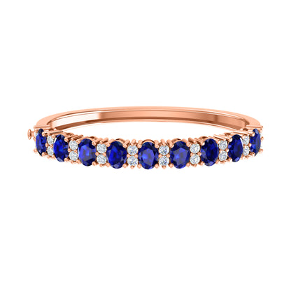 Bracciale rigido da donna in argento sterling 925 RKC da 13,25 CT, oro giallo 14 carati, peso 18,00 GM, altezza 46,00 MM