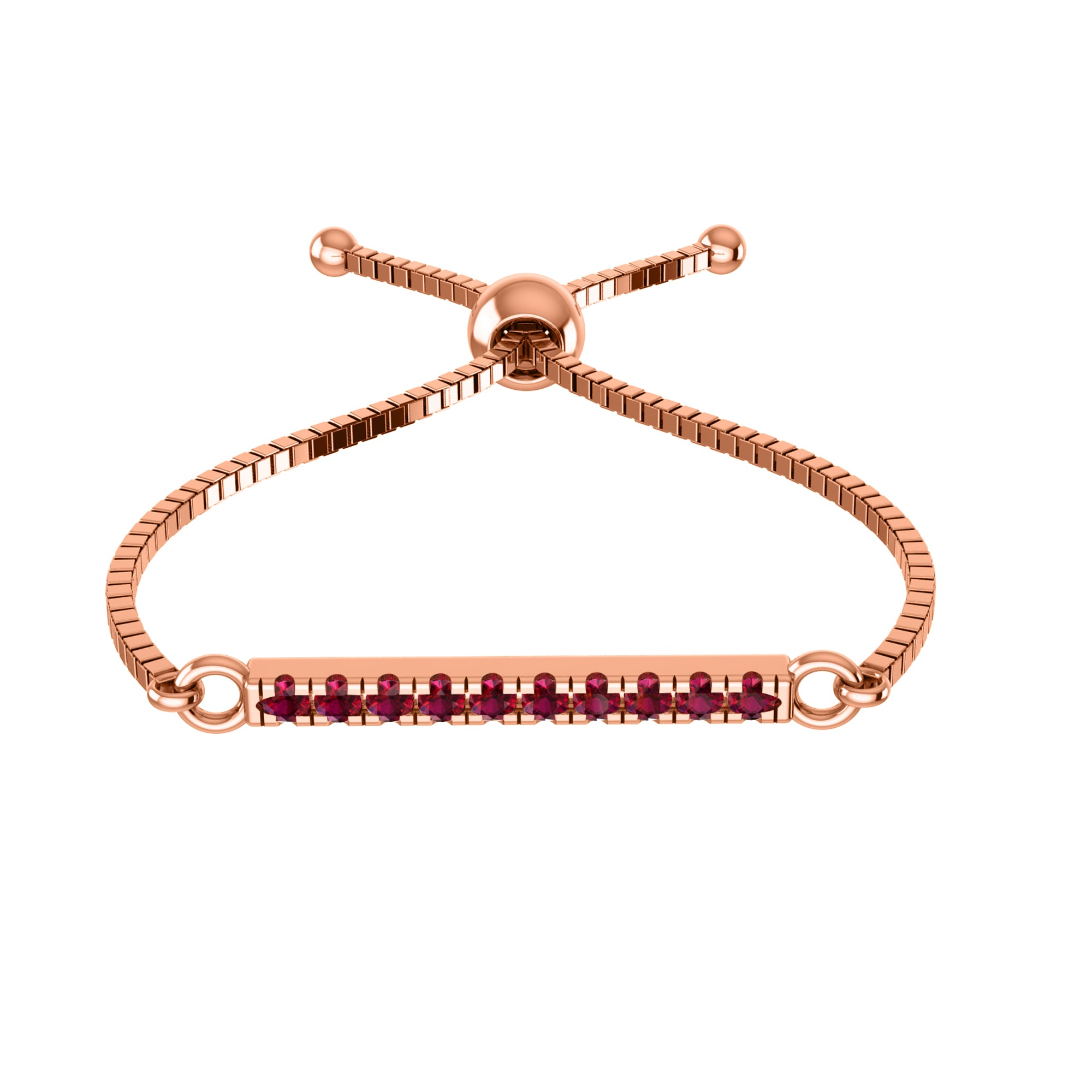 Bracciale regolabile Bolo da donna multiplo in argento sterling RKC 925 con peso di carati 0,2 CT, placcato in oro giallo 14 carati, peso del prodotto 2,80 GM