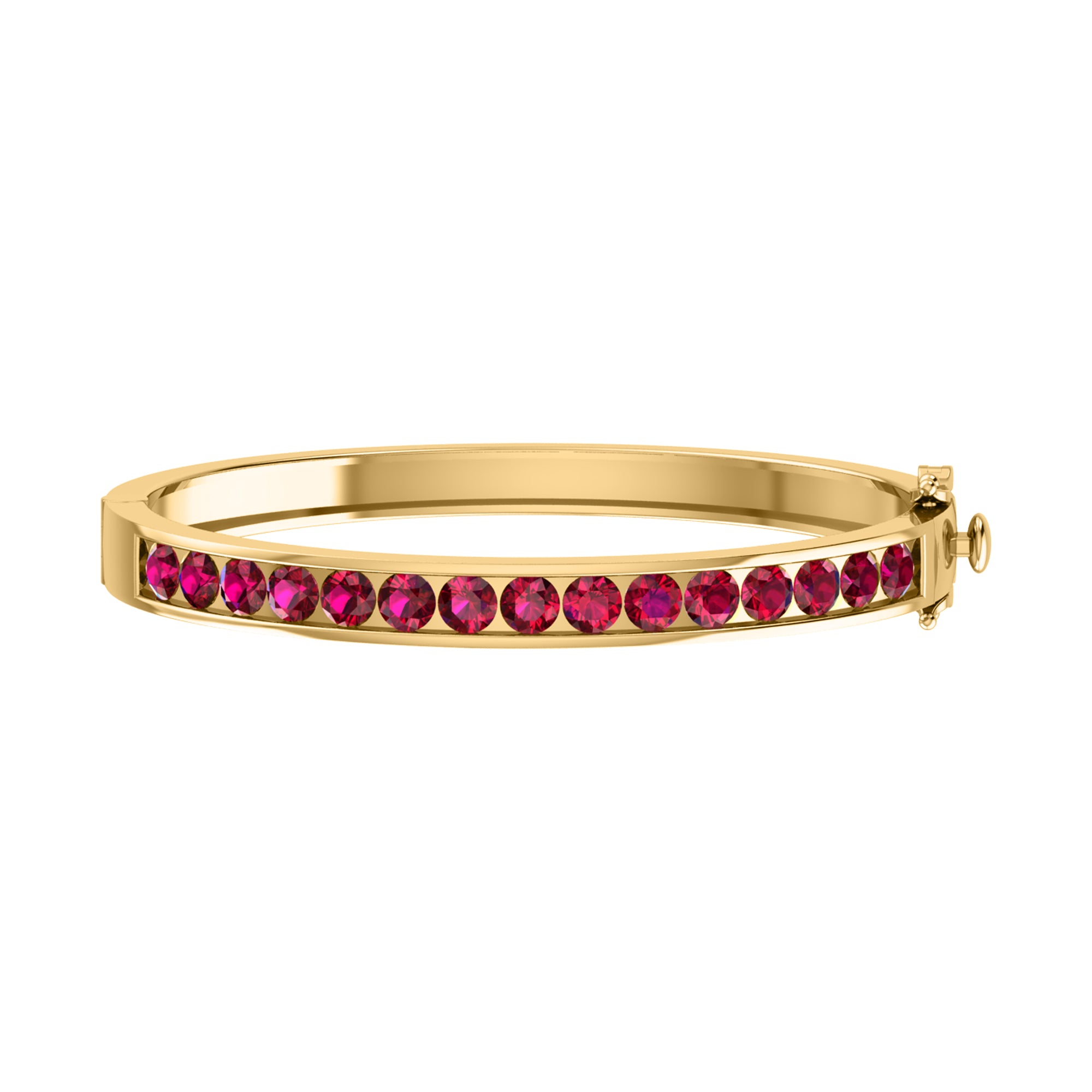 RKC Damen-Armreif aus 925er Sterlingsilber, 7,5 Karat, 14 Karat Gelbgold, Gewicht 20,00 GM, Höhe 55,00 mm