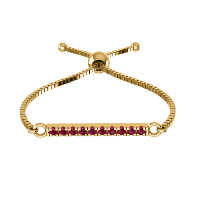 Bracciale regolabile Bolo da donna multiplo in argento sterling RKC 925 con peso di carati 0,2 CT, placcato in oro giallo 14 carati, peso del prodotto 2,80 GM