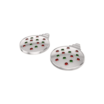 RKC 925 Sterling Silver Enamel Women Pendant Set 14K Yellow Gold Plated Wt 4.40gm Height 19.00mm