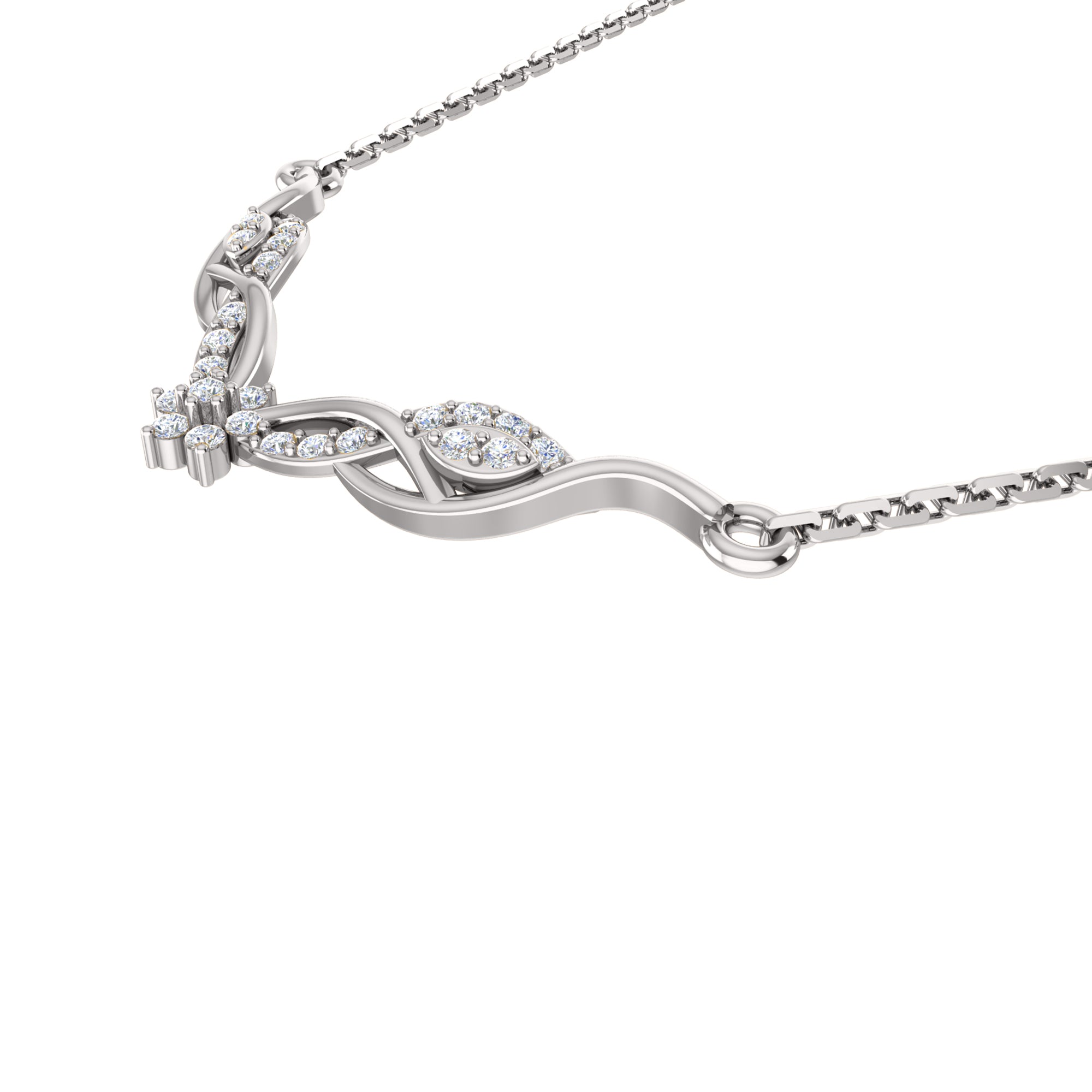 RKC 2,4 CT bezaubernde Moissanit-Halskette, 925er Silber, 14 Karat Gelbgold plattiert, Produktgewicht: 4,50 GM, Höhe: 16,50 mm