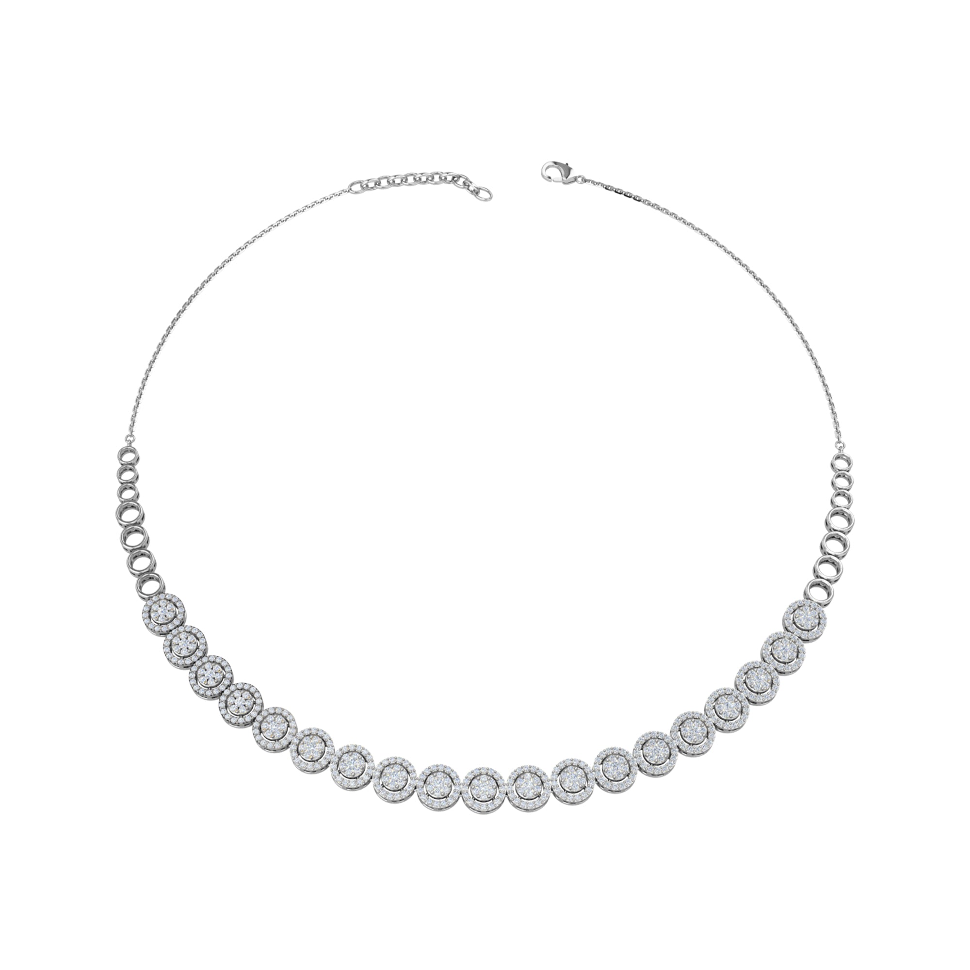 RKC-Karatgewicht: 3,6 CT, bezauberndes Halsketten-Set aus 925er-Silber mit 14-Karat-Gelbgoldbeschichtung. Produktgewicht: 13 GM