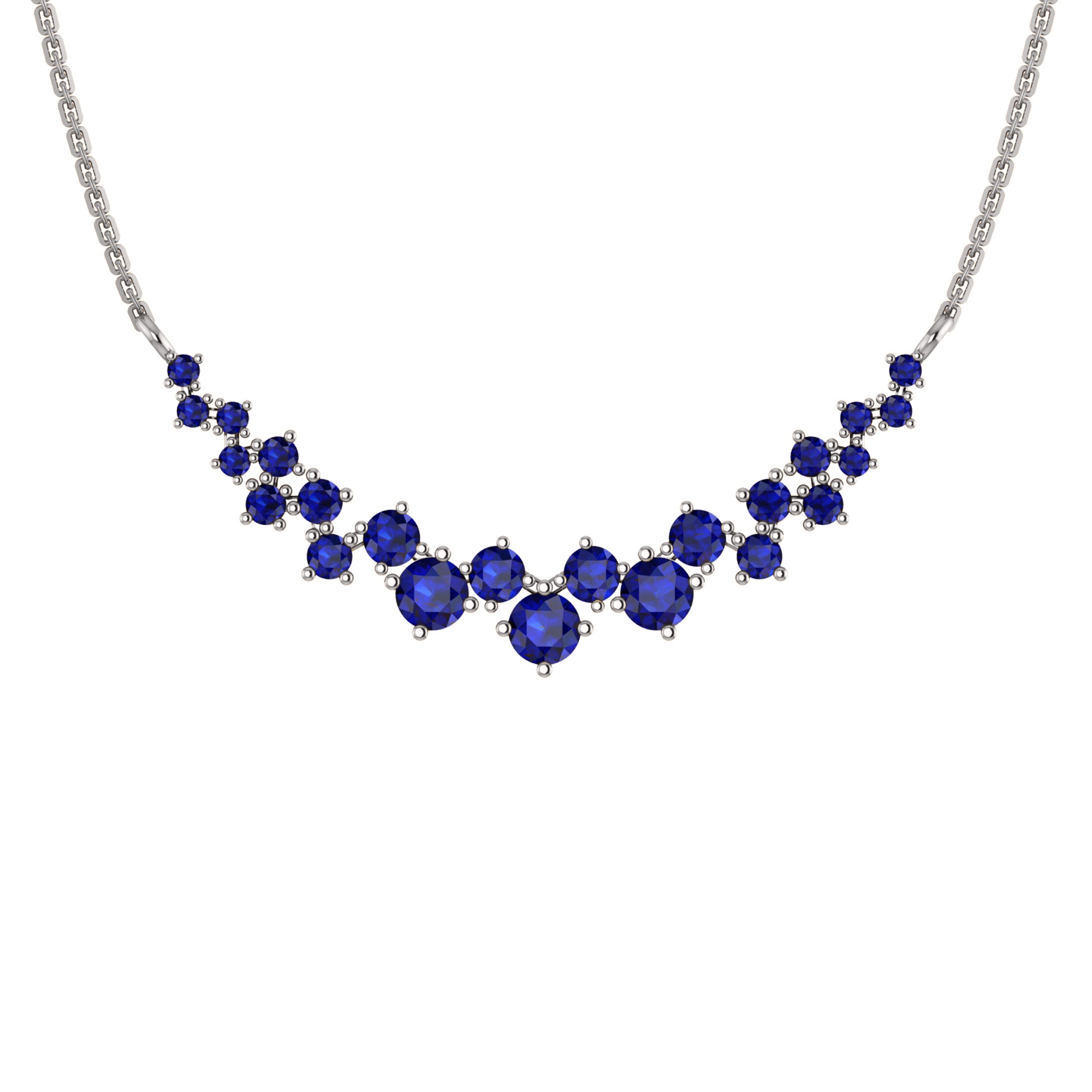 Collana affascinante con moissanite RKC da 10,35 CT Argento 925 placcato oro rosa 14k Peso del prodotto 4,80 GM