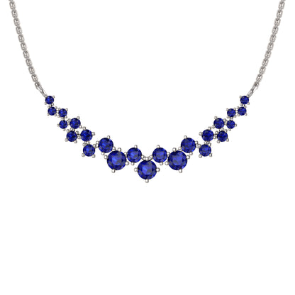Collana affascinante con moissanite RKC da 10,35 CT Argento 925 placcato oro rosa 14k Peso del prodotto 4,80 GM