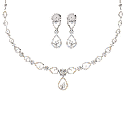 Collana affascinante con moissanite RKC 2.7 CT Argento 925 placcato oro rosa 14k Peso del prodotto 13,00 GM