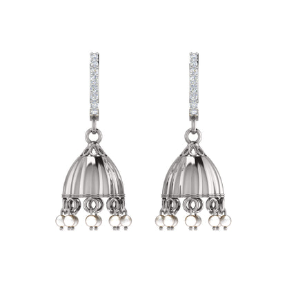 Orecchino da donna con clip a cerchio in argento sterling RKC 925, rosa 14 carati, peso del prodotto 4,00 GM, altezza 29,00 mm