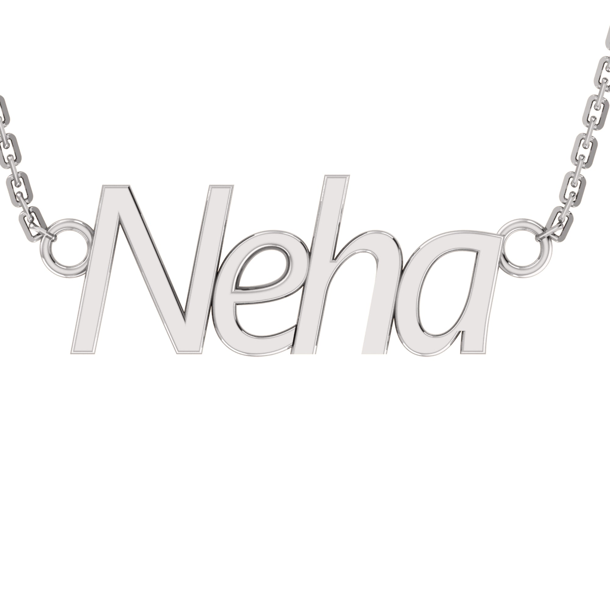 RKC Namensanhänger-Halskette, 925er Silberschmuck, 14 Karat Gelbgold plattiert, Produktgewicht: 3,80 GM, Höhe: 9,50 mm