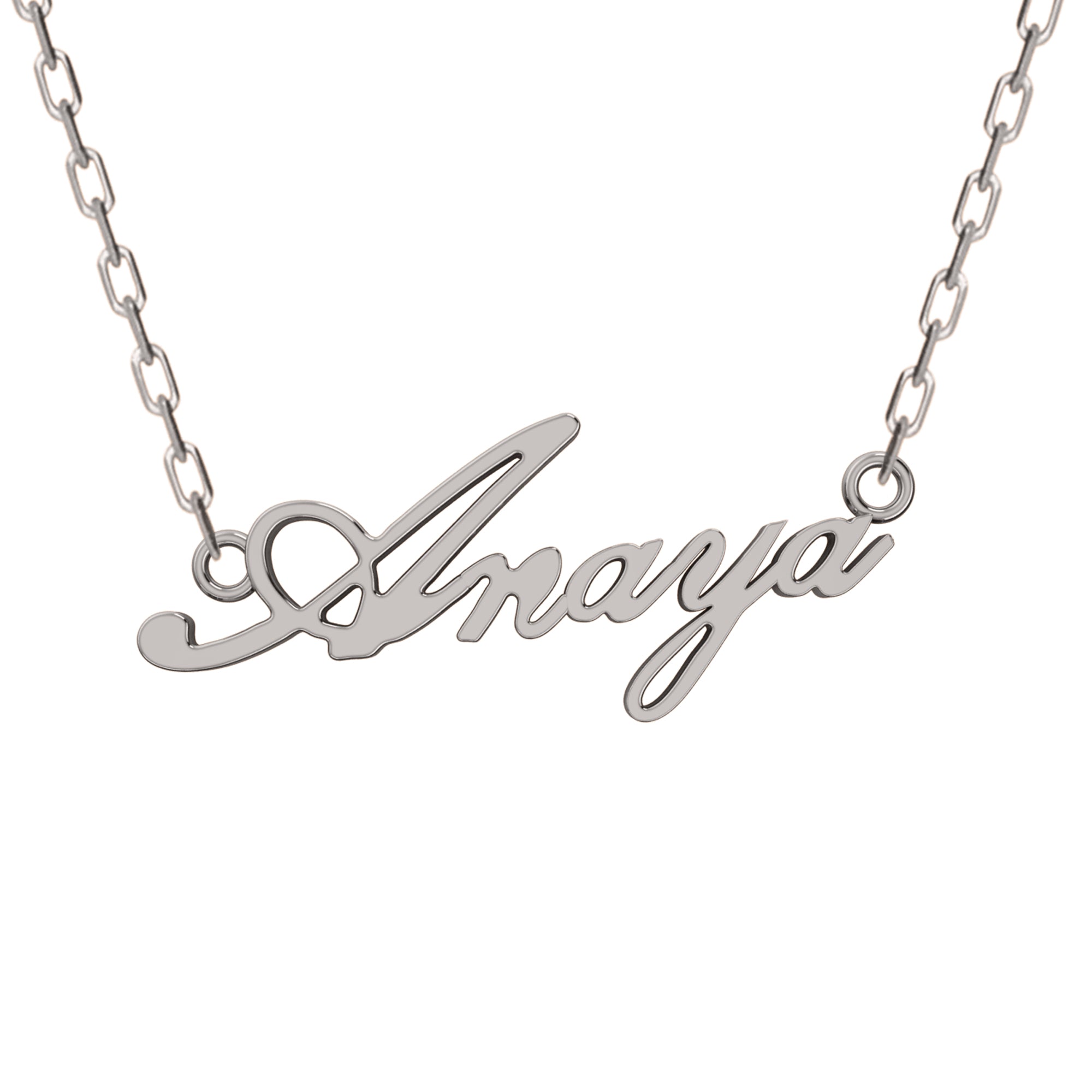 Ciondolo unisex con nome personalizzato RKC, argento sterling 925, placcato in oro giallo 14 carati, peso 3,20 g, altezza 12,00 mm