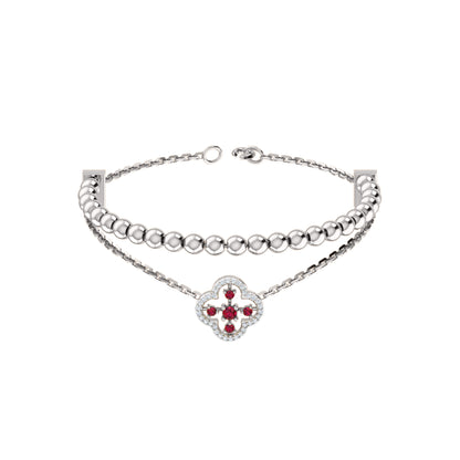 RKC Damen-Armband aus 925er-Sterlingsilber mit 0,39 Karat Moissanit, 14 Karat Gelbgold vergoldet, Gewicht 11,50 g
