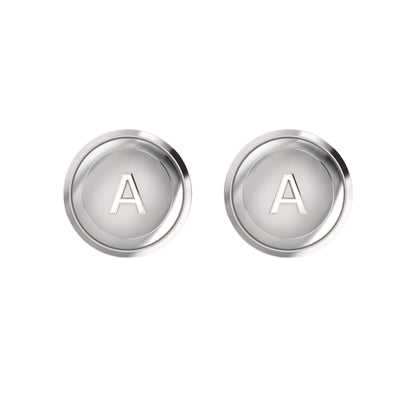 Gemelli e spilla in argento sterling RKC 925, placcato in oro giallo 14 carati, peso del prodotto: 3,20 g.