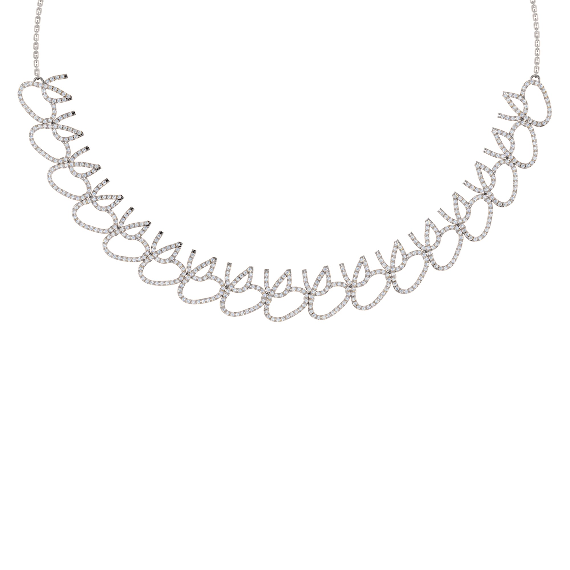 Charmante RKC 5,8 CT Moissanit-Halskette, 925er Silber, 14 Karat Gelbgold plattiert, Produktgewicht: 18,00 GM, Höhe: 15,00 mm