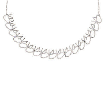 Charmante RKC 5,8 CT Moissanit-Halskette, 925er Silber, 14 Karat Gelbgold plattiert, Produktgewicht: 18,00 GM, Höhe: 15,00 mm