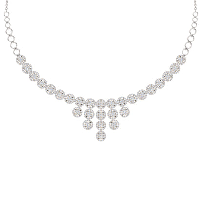 RKC 5,4 CT Moissanit Charmante Halskette 925 Silber 14 Karat Gelbgold vergoldet Produktgewicht 17,00 GM