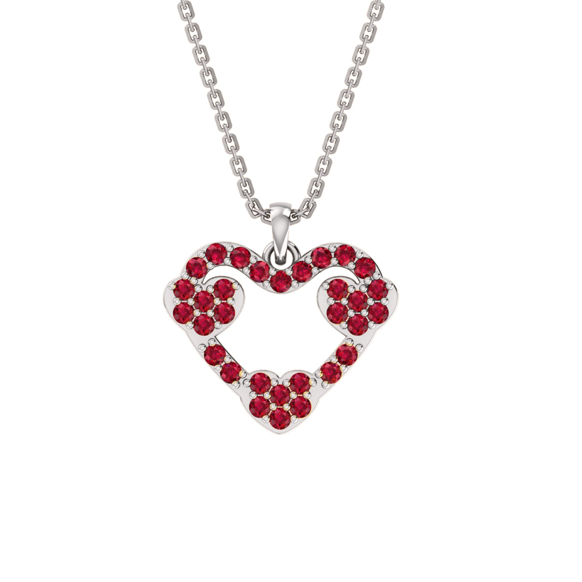 RKC 2,00 CT Moissanit-Herzanhänger, 925er Silberschmuck, 14 Karat Roségold vergoldet, Gewicht 4,30 GM, Höhe 17,80 mm