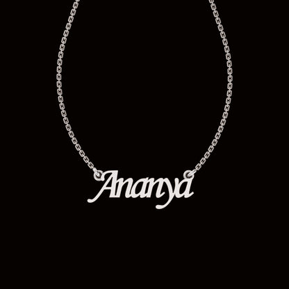 RKC Custom Name Pendant 925 Sterling Silver 14K Yellow Gold Plated Wt 3.20GM Height 11.20 MM