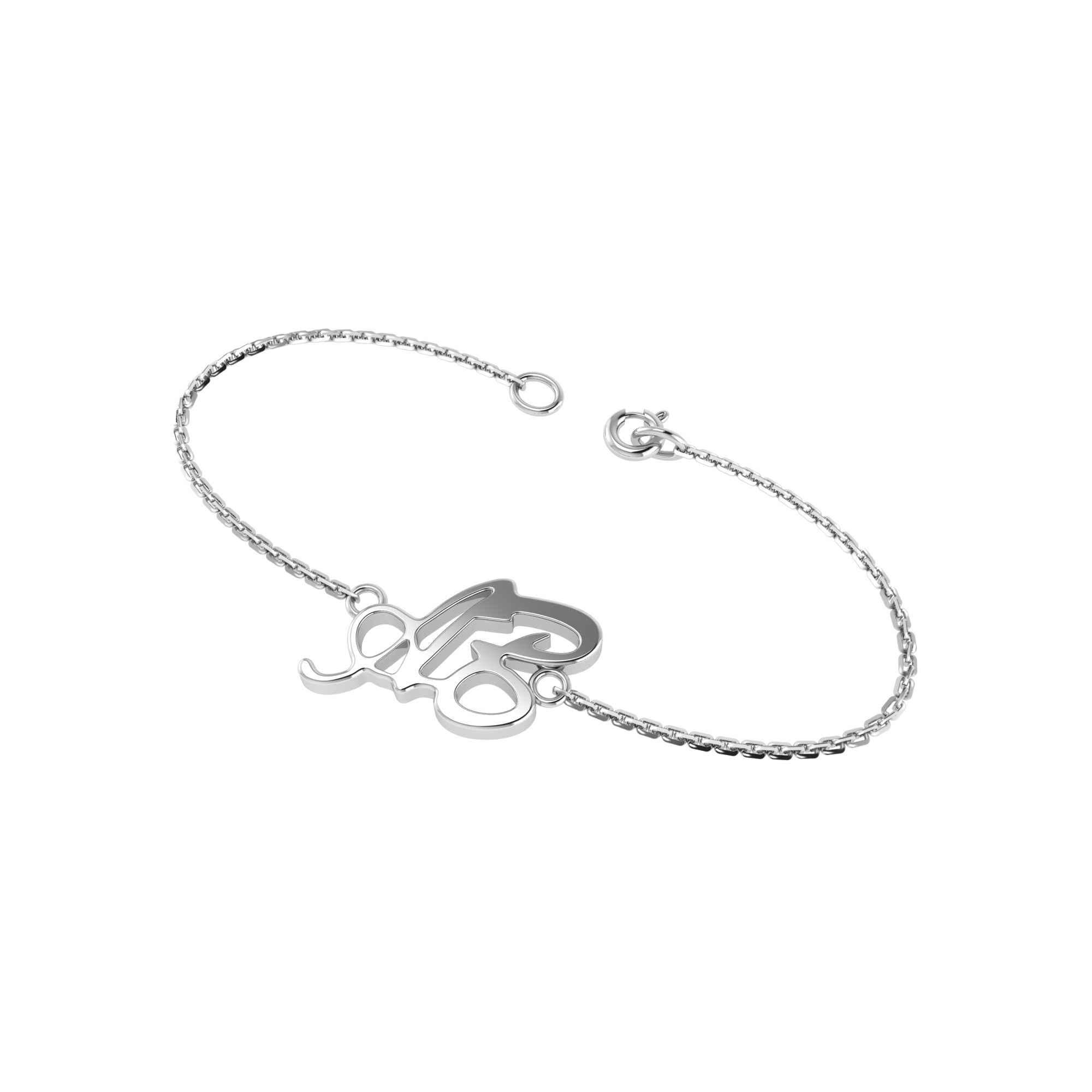 RKC Damenarmband aus 925er Sterlingsilber, 14 Karat Gelbgold vergoldet, Gewicht 3,80 g, Höhe 15,00 mm