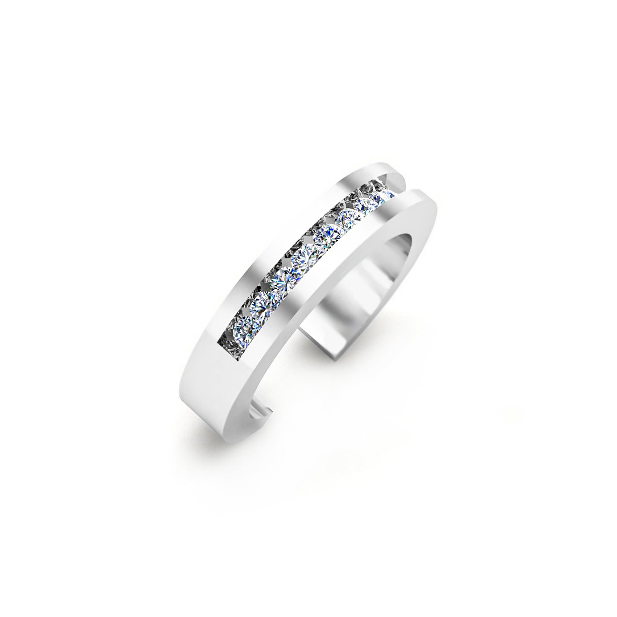 RKC Edler Moissanit-Ehering-Zehenring im Rundschliff für Sie, 925er Sterlingsilber, 14 Karat Gelbgold vergoldet, Gewicht 2 g, Breite 3,30 mm