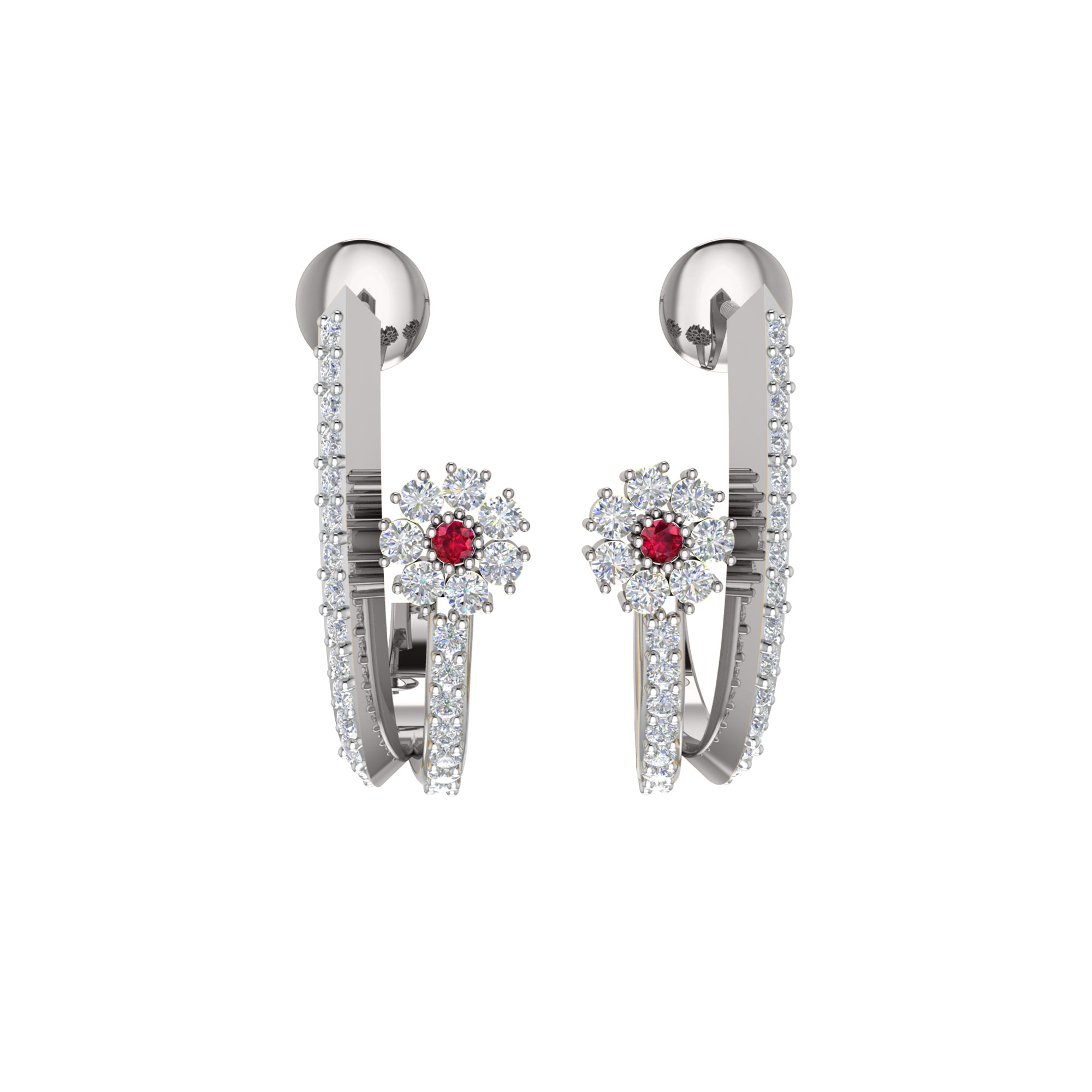 RKC 925 Sterling Silber Hoops & Huggies Ohrring Damenohrring 14 Karat Gelbgold über 3,20 WT, Höhe 20,00 mm