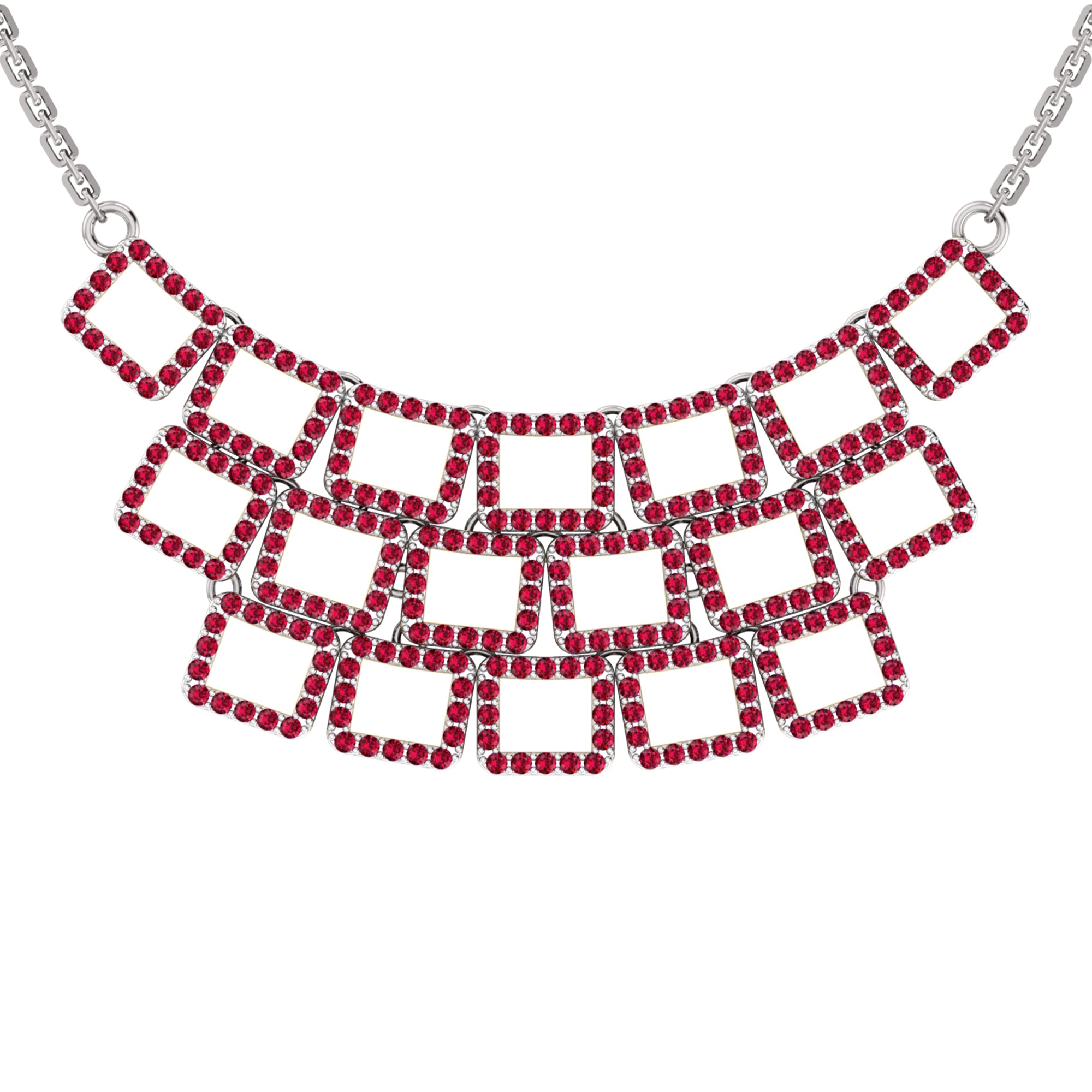RKC 2,6 CT Moissanit-Halskette, 925er Silber, 14 Karat Gelbgold plattiert, Produktgewicht: 8,00 GM, Höhe: 20,00 mm