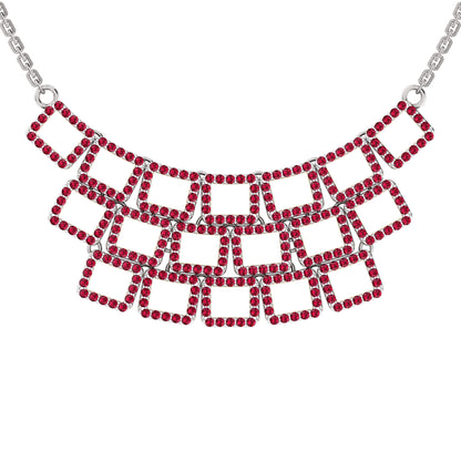 RKC 2,6 CT Moissanit-Halskette, 925er Silber, 14 Karat Gelbgold plattiert, Produktgewicht: 8,00 GM, Höhe: 20,00 mm