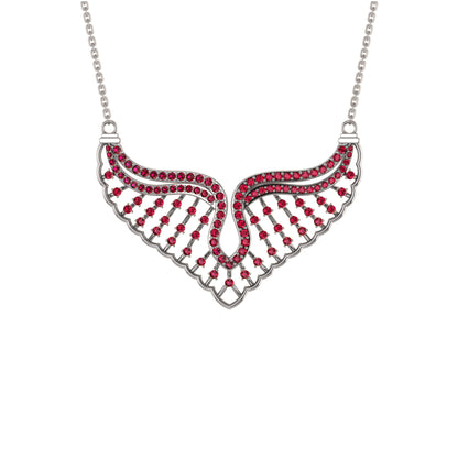RKC 1,52 CT Moissanit Charmante Halskette 925 Silber 14k Roségold vergoldet Produktgewicht 8,00 GM Höhe 30,00 MM