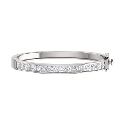 RKC Damen-Armreif aus 925er Sterlingsilber, 7,5 Karat, 14 Karat Gelbgold, Gewicht 20,00 GM, Höhe 55,00 mm