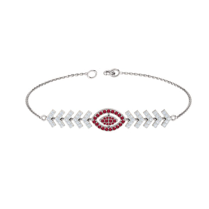 Pietra preziosa RKC in argento sterling 925 da 1,1 CT per bracciale da donna Placcato in oro giallo 14 carati Peso 6,00 GM