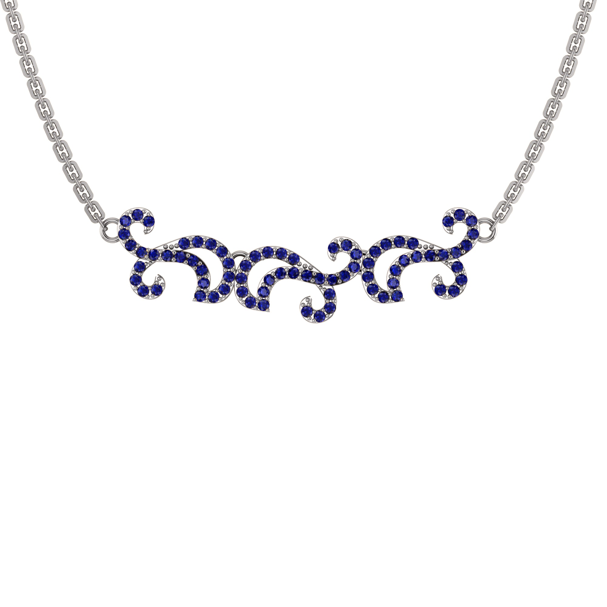Collana affascinante con moissanite RKC 1.1 CT Argento 925 placcato oro rosa 14k Peso del prodotto 5,50 GM Altezza 11,00 MM