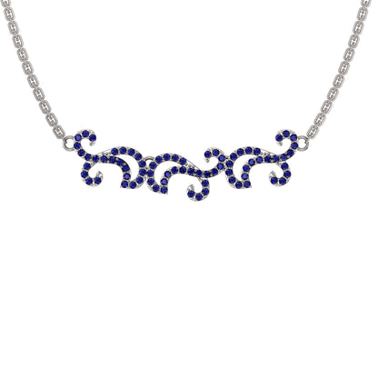 Collana affascinante con moissanite RKC 1.1 CT Argento 925 placcato oro rosa 14k Peso del prodotto 5,50 GM Altezza 11,00 MM