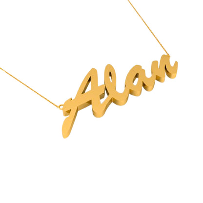 RKC 925 Sterling Silver Initial Customize Name Pendant Necklace Weight 4gm