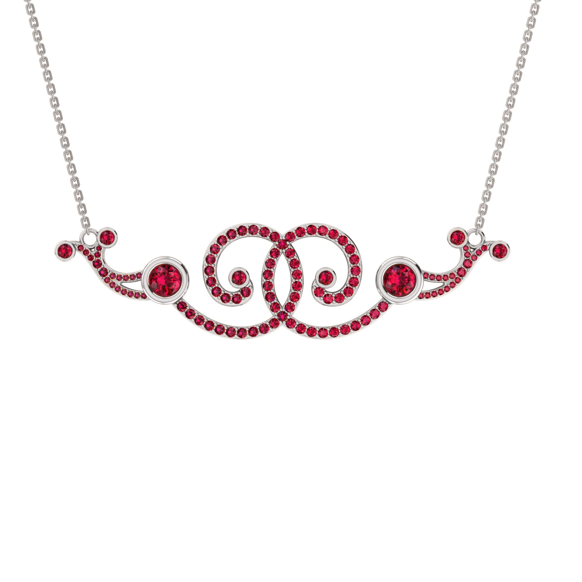 RKC 2,6 CT Moissanit Charm Halskette 925 Silber 14k Roségold vergoldet Produktgewicht 9,00 GM Höhe 18,00 MM