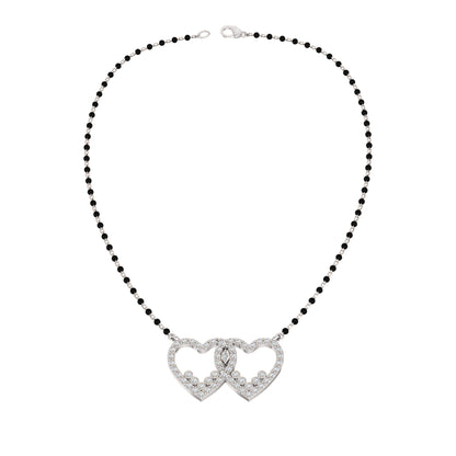 RKC Moissanite da 1,78 ct da donna Mangalsutra in argento 925 placcato in oro giallo 14k Peso del prodotto 6,00 g Altezza 20,00 mm