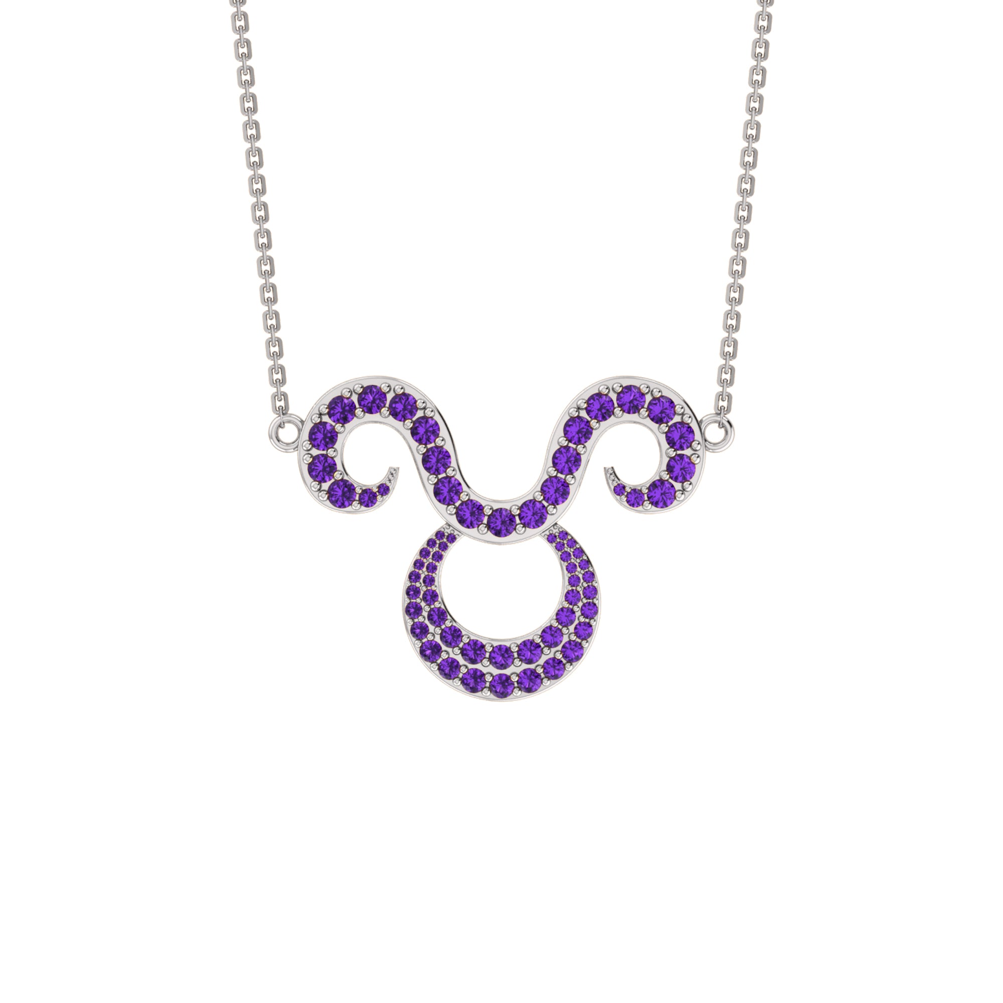 RKC 1,60 ct Moissanit Charming Aries Halskette Set 925 Silber 14 Karat Gelbgold plattiert Gewicht 5,00 g Höhe 25,40 mm
