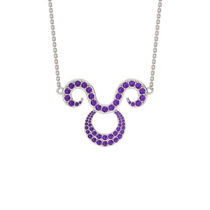 RKC 1,60 ct Moissanit Charming Aries Halskette Set 925 Silber 14 Karat Gelbgold plattiert Gewicht 5,00 g Höhe 25,40 mm