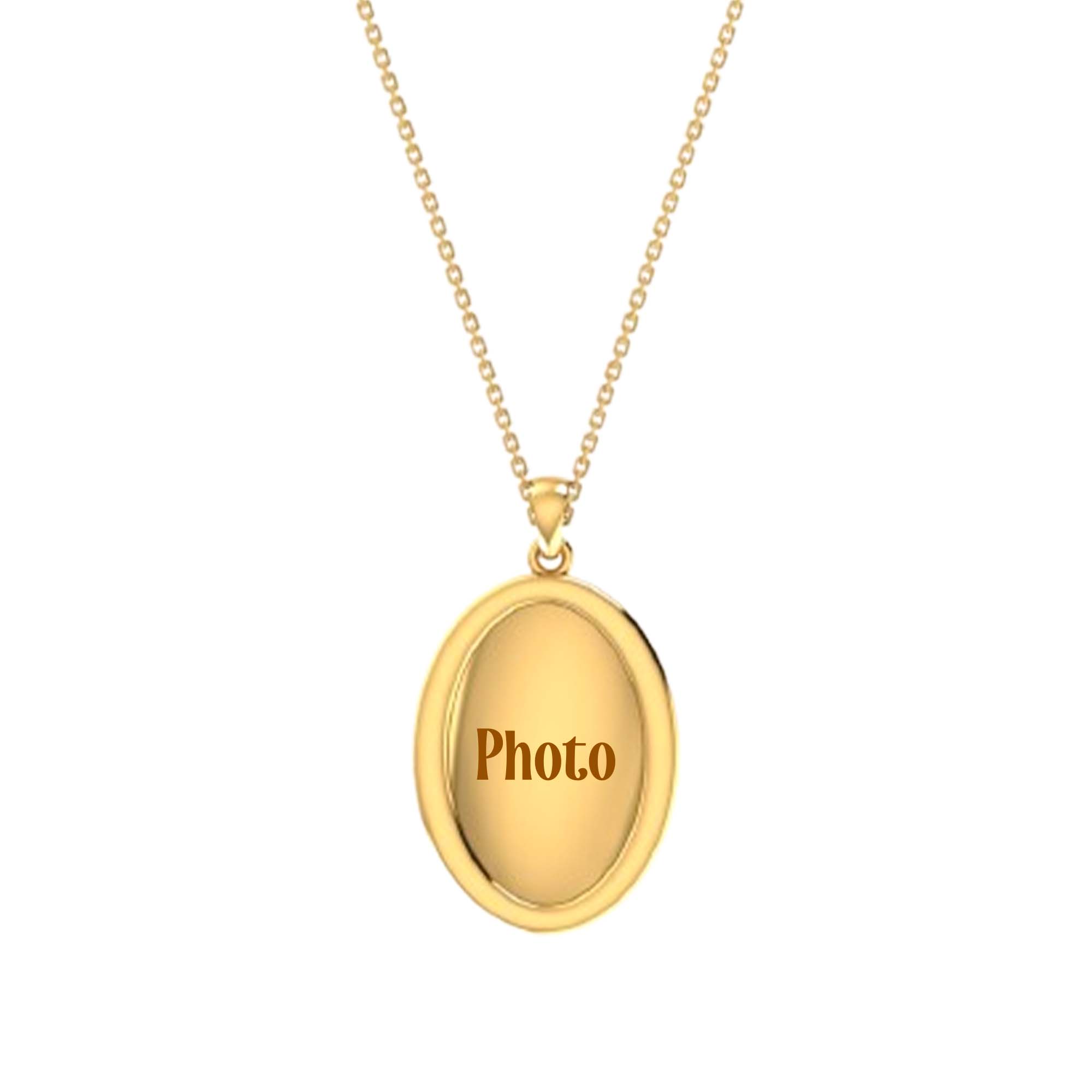 RKC Photo Locket Pendants 14k Yellow Gold Plated Weight 6gm and Height- 35mm