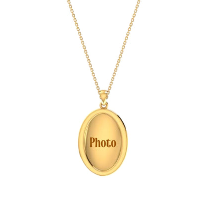 RKC Photo Locket Pendants 14k Yellow Gold Plated Weight 6gm and Height- 35mm